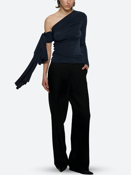 Litlookz Studio Tie Shoulder Top
