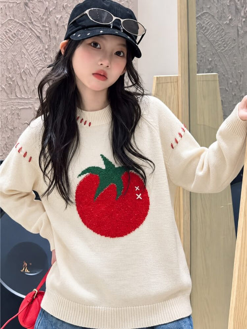 Litlookz Studio Tomato Girl Sweater