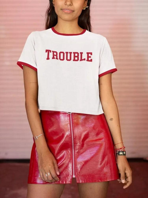 Litlookz Studio Trouble Ringer Tee