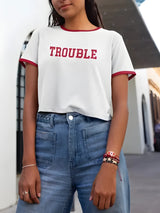 Litlookz Studio Trouble Ringer Tee, view 3
