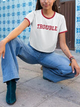Litlookz Studio Trouble Ringer Tee, view 4