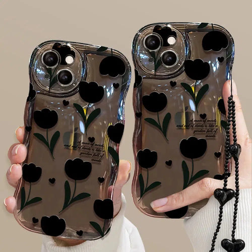 Litlookz Studio Tulip Bubble Clear Phone Case