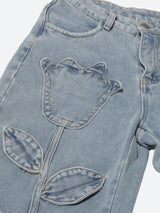 Litlookz Studio Tulip Patch Jeans, view 4