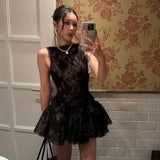 Litlookz Studio Tulle Back Bow Dress, view 6
