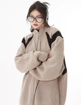 Litlookz Studio Turtleneck Zip-Up Cardigan, view 2