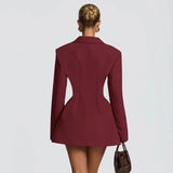 Litlookz Studio V Neck Blazer Dress, view 2