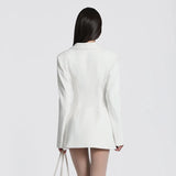 Litlookz Studio V Neck Blazer Dress, view 6