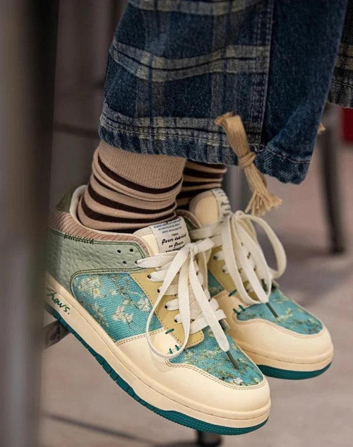Litlookz Studio Van Gogh Almond Blossom Sneakers