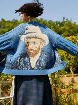 Litlookz Studio Van Gogh Self Portrait Cardigan, view 2