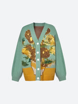 Litlookz Studio Van Gogh Sunflowers Cardigan, view 4