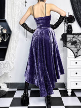 Litlookz Studio Velvet Cross Mini Dress, view 3