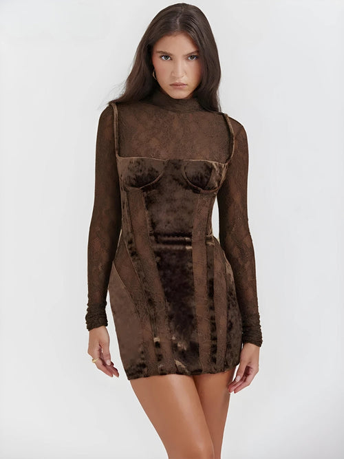 Litlookz Studio Velvet Mini Dress