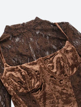 Litlookz Studio Velvet Mini Dress, view 4