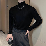 Litlookz Studio Velvet Turtle Neck Top, view 3