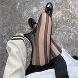 Litlookz Studio Vertical Stripe Sheer Tights, view 2