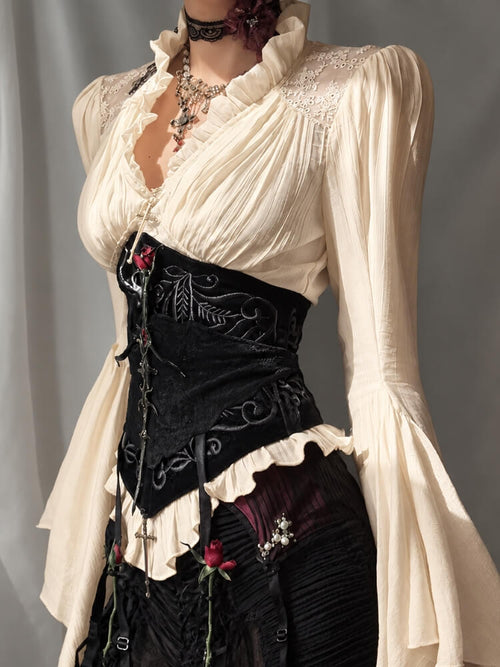 Litlookz Studio Victorian Bell Sleeve Blouse