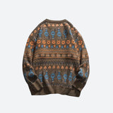Litlookz Studio Vintage Animal Figures Knitted Sweater, view 2