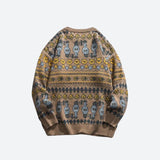 Litlookz Studio Vintage Animal Figures Knitted Sweater, view 4