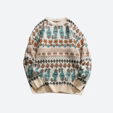 Litlookz Studio Vintage Animal Figures Knitted Sweater, view 5