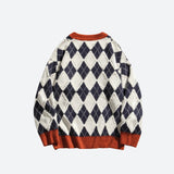 Litlookz Studio Vintage Argyle Knitted Sweater, view 2
