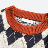 Litlookz Studio Vintage Argyle Knitted Sweater, view 5