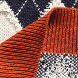 Litlookz Studio Vintage Argyle Knitted Sweater, view 6