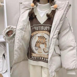 Litlookz Studio Vintage Cat Sweater Vest, view 3