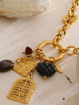 Litlookz Studio Vintage Chunky Charm Necklace, view 4