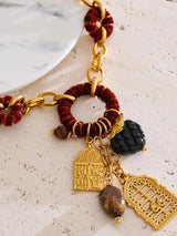 Litlookz Studio Vintage Chunky Charm Necklace, view 6