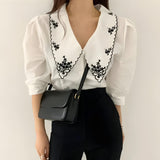 Litlookz Studio Vintage Embroidered Collar Shirt, view 3