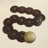 Litlookz Studio Vintage Ethnic Floral Buckle Belt, view 3