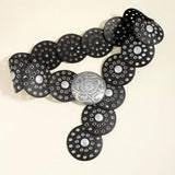 Litlookz Studio Vintage Ethnic Floral Buckle Belt, view 5