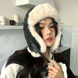 Litlookz Studio Vintage Faux Fur Aviator Hat, view 2