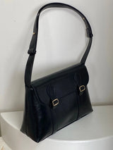 Litlookz Studio Vintage Faux Leather Messenger Bag, view 4