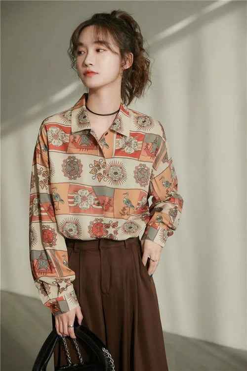 Litlookz Studio Vintage Figured Grandmacore Shirt
