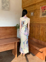 Litlookz Studio Vintage Floral Cut Out Maxi Dress, view 2