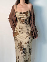 Litlookz Studio Vintage Floral Maxi Dress, view 4