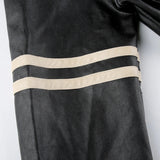 Litlookz Studio Vintage Grunge Biker Zip-Up Faux Leather Jacket, view 5