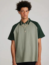 Litlookz Studio Vintage Half Zip-Up Polo Tee, view 2