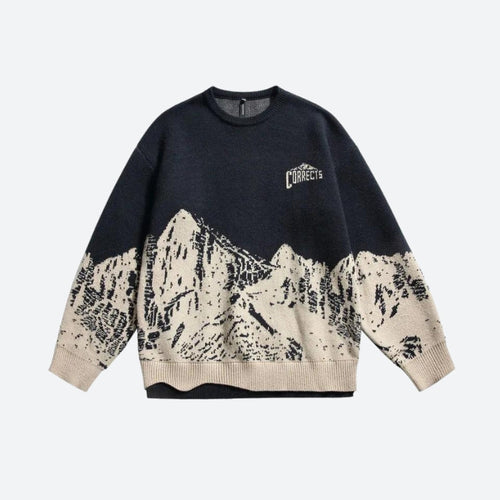 Litlookz Studio Vintage Mountain Knitted Sweater