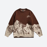 Litlookz Studio Vintage Mountain Knitted Sweater, view 3