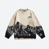Litlookz Studio Vintage Mountain Knitted Sweater, view 4