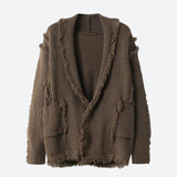 Litlookz Studio Vintage Pockets Tasseled Knitted Cardigan, view 4