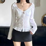 Litlookz Studio Vintage Ruffled Blouse, view 3