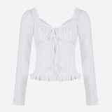Litlookz Studio Vintage Ruffled Blouse, view 4