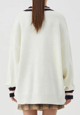 Litlookz Studio Vintage Teddy Embroidered Knitted Sweater, view 2