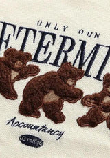 Litlookz Studio Vintage Teddy Embroidered Knitted Sweater, view 5