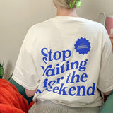 Litlookz Studio Waiting for the Weekend Tee, view 4