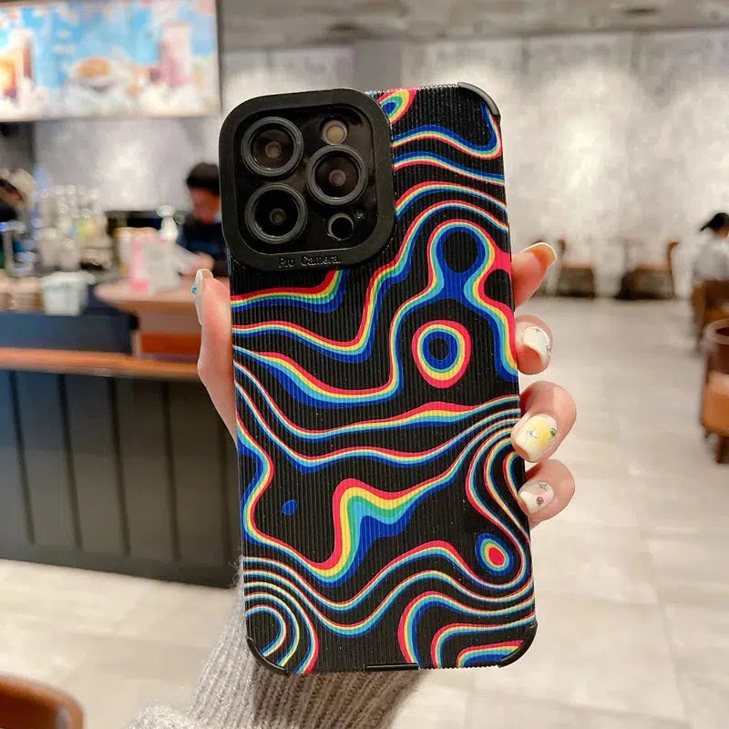 Litlookz Studio Wavy Rainbow Phone Case