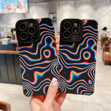 Litlookz Studio Wavy Rainbow Phone Case, view 4
